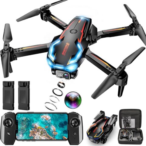 2K HD FPV Camera Drone for Adults and Beginners with 2 Batteries