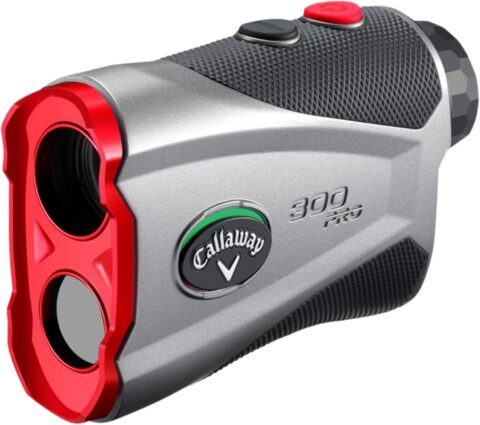Callaway Golf 300 Pro Laser Rangefinder on sale for $169.99, featuring slope measurement, pin-locking technology, and 6x magnification.
