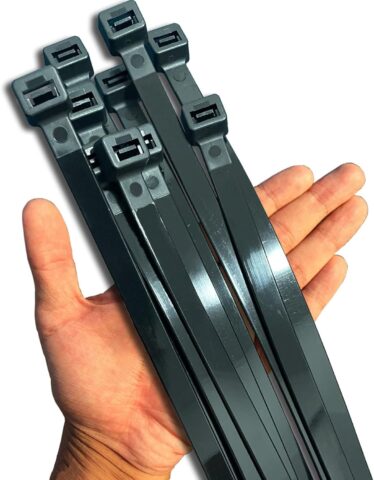 Yoyoellafa 20-inch heavy duty 250lb tensile strength zip ties 40-pack deal on Amazon
